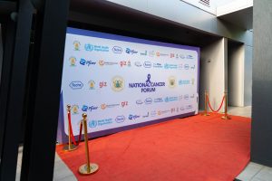 National Cancer Forum promotional backdrop