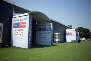 Event venue with welcome signage